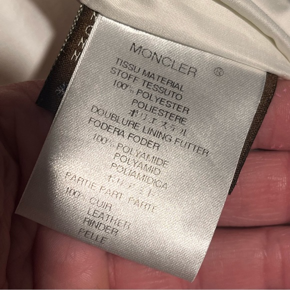 Like new! Moncler Down filled cream colored puffer vest - Picture 9 of 16